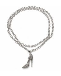 Jagged Halo Jewelry - I'M Bad Stiletto Heel Shoe Pendant Necklace Filled - Lyst