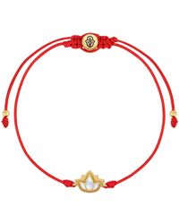 Karma and Luck - Mother Of Pearl Lotus String Bracelet – Growth & Protection Jewelry – Blossoming Spirit - Lyst