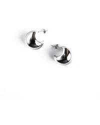 Superdivajewellery - Pear Drop Curve Hoop Earrings - Lyst