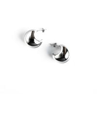 Superdivajewellery - Pear Drop Curve Hoop Earrings - Lyst