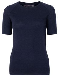 Paul James Knitwear - Midweight Merino Activewear Selene T-Shirt - Lyst