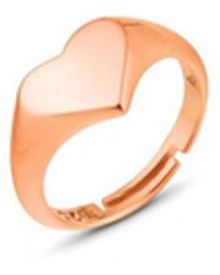 Spero London - Sterling Heart Love Signet Ring - Lyst