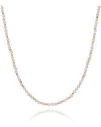 Nellou Jewellery - Jewel Bead June Birthstone Necklace Plated Sterling - Lyst