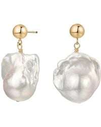 Katy Faye - Ariel Pearl Earrings - Lyst