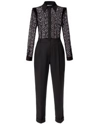 AGGI by HALEWSKI - Aylin Reach Lace Top Jumpsuit - Lyst
