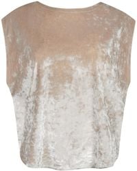 Me & Thee - Neutrals No Love Lost Ivory Velvet Tee - Lyst