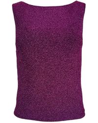 Laura Citron - Electric Orchid Lamé Top - Lyst