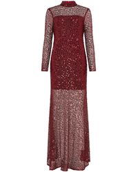 Sour Figs - Sequin-Embellished Sheer Mesh Gown - Lyst