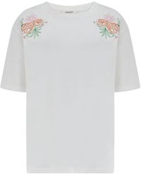 Sugarhill - Kinsley Relaxed T-Shirt Off, Tropic Tiger - Lyst