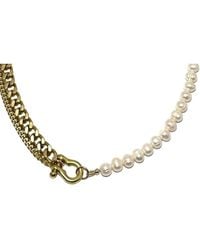 Rachel Nathan - Shackle Duo: Pearl Necklace - Lyst