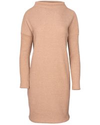 Oh!Zuza - Neutrals Camel Casual Ribbed Mini Dress - Lyst