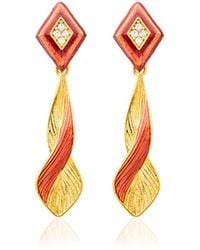 Milou Jewelry - Sugar & Infinity Drop Earrings With Zircon - Lyst