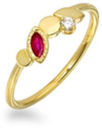 Myrto Katramadou Jewellery - Royal Bloom – Petal Ruby Ring - Lyst
