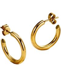 Posh Totty Designs - Plated Flow Open Hoop Earrings - Lyst