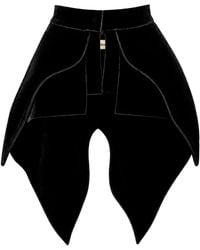 Julia Allert - Sculpted Velvet Peplum Belt – - Lyst