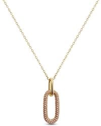 Clemence Wren - Oval Gemstone Pendant Necklace - Lyst
