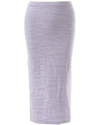 Fully Fashioning - Vicky Geometric Jacquard Knit Skirt - Lyst