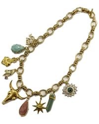 Achala Handcrafted - Neutrals Bull Charm Necklace - Lyst