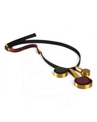 Svetlana Vukov - Burgundy& Triple Pulse Necklace - Lyst