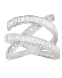 Kylie Harper - Sterling Baguette-Cut Highway Statement Ring - Lyst
