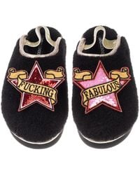 Laines London - Flatform Cloud Slippers With & Fucking Fabulous Brooches - Lyst