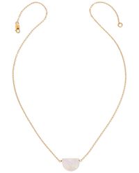 Heather Hawkins Jewelry - Neutrals Luna Moon Shaped Gemstone Necklace - Lyst