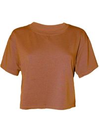Joeleen Torvick - Neutrals Cropped Box Top Tee - Lyst
