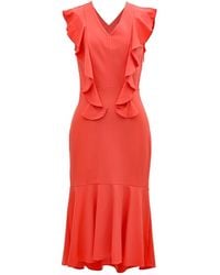 Smart and Joy - Jersey Dress With Wide Ruffles - Lyst