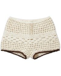 Gunes Swim - Neutrals Fawn Miniq Crochet Shorts - Lyst