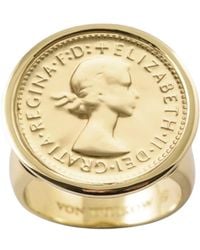 Von Treskow - Sixpence Coin Ring - Lyst