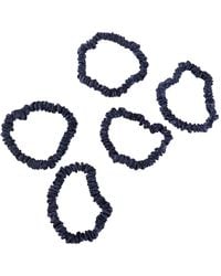 Soft Strokes Silk - Pure Mulberry Silk Skinny Scrunchie Set Of Five - Lyst