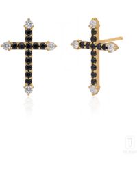 The Jewelz - Dusk Crossline' Spinel Earrings - Lyst