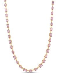SHYMI - Multi Shape Bar Tennis Necklace - Lyst