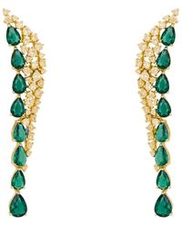 LÁTELITA London - Baroness Gemstone Drop Earrings Emerald - Lyst