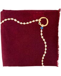 Heritagemoda - Handmade Burgundy Jewel Tone Pashmina Luxury Scarf - Lyst