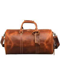 Touri - Leather Sports Bag With Shoe Storage - Lyst