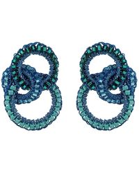 Lavish by Tricia Milaneze - Ocean Mix Leah Trio Handmade Crochet Earrings - Lyst