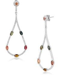 Moon London - Eve Mixed Tourmaline Sterling Earrings - Lyst