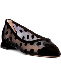 Beautiisoles by Robyn Shreiber Made in Italy - Blake Polka Dots Mesh Work Valentine Evening Comfortable Sexy Flat Ballerina - Lyst