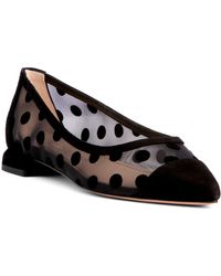 Beautiisoles by Robyn Shreiber Made in Italy - Blake Polka Dots Mesh Work Valentine Evening Comfortable Sexy Flat Ballerina - Lyst