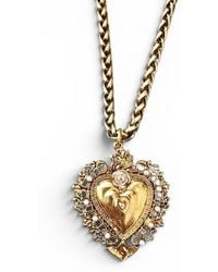 Vstyle - Sacred Heart Pearl Necklace - Lyst