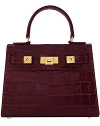 Lalage Beaumont - Maya Midi Orinoco Print Calf Leather Handbag - Lyst