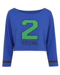Conquista - 2-Young Crop Top Royal - Lyst