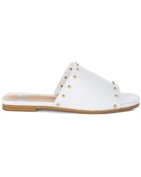 Rag & Co - Renaldi Genuine Leather Studded Slip-On Flats - Lyst