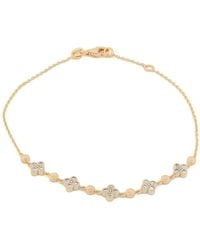 Ebru Jewelry - Blossoming Love Diamond Solid Bracelet - Lyst