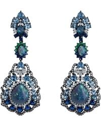 LÁTELITA London - Mariana Opal Drop Earrings Oxidised - Lyst