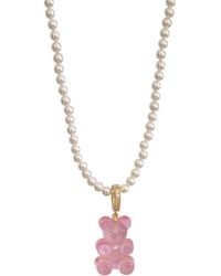 Ninemoo - Shell Bead Necklace And Gummy Bear Pendant - Lyst