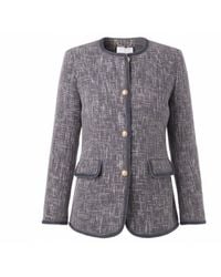Franchetti Bond - Mirabella Weave Long-Line Jacket - Lyst