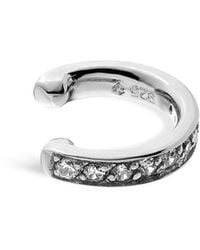 SALLY SKOUFIS - Edge Mono Ear Cuff With Made Cz Diamond Stimulant - Lyst