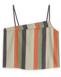 Thinking Mu - Raida Striped Printed Top - Lyst